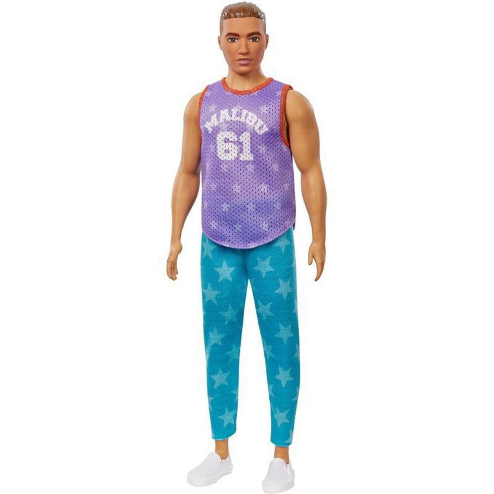 New in Box-Barbie Ken Fashionistas Doll #163 wearing Purple “Malibu” Top